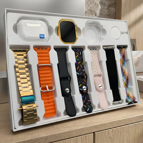i20 Ultra Max Smartwatch + Earbuds Combo (10-in-1)